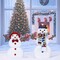 Set of 2 Santa Claus Outdoor Inflatables Lighted Christmas Yard Decorations 42.05cm L x 37cm W x 1.6cm H